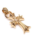 CH CRS HRT P DIA W BALE CHクロス ハート スモール Wベイル ネックレストップ 22K ゴールド パヴェダイヤモンド ペンダントトップ チャーム