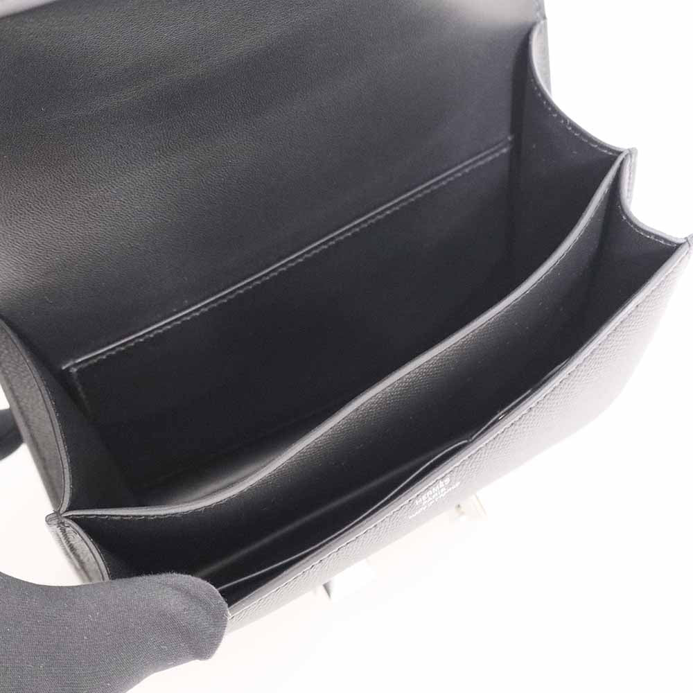 コンスタンスⅢ ミロワール ミニ ブラック エプソン シルバー金具 G刻印