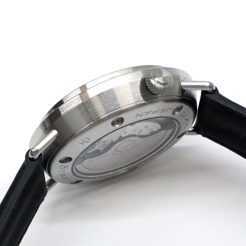 6号 No.6 SS レザー シルバー レトログラード