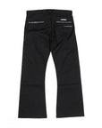クロスボールボタン チノパンツ ブラック コットン レザー SV925 シルバー 32 スクロールラベル