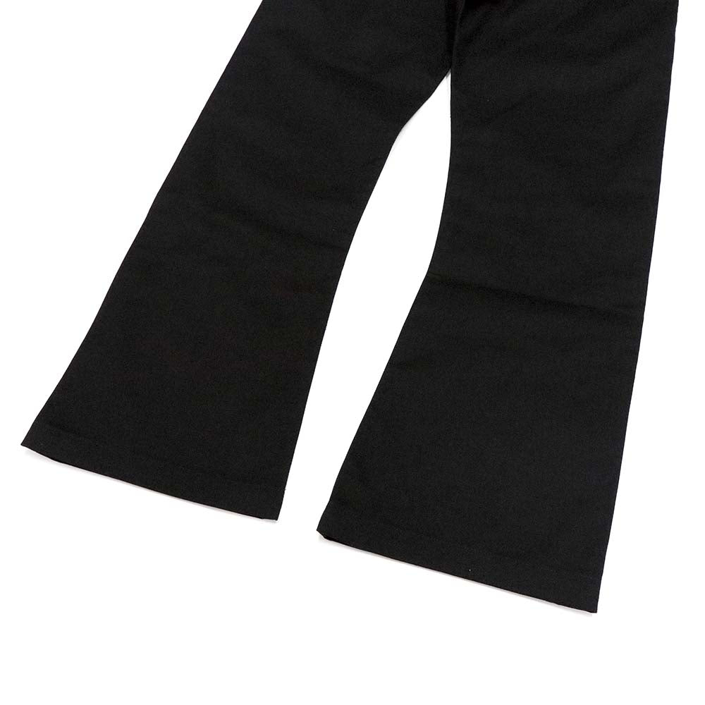 クロスボールボタン チノパンツ ブラック コットン レザー SV925 シルバー 32 スクロールラベル