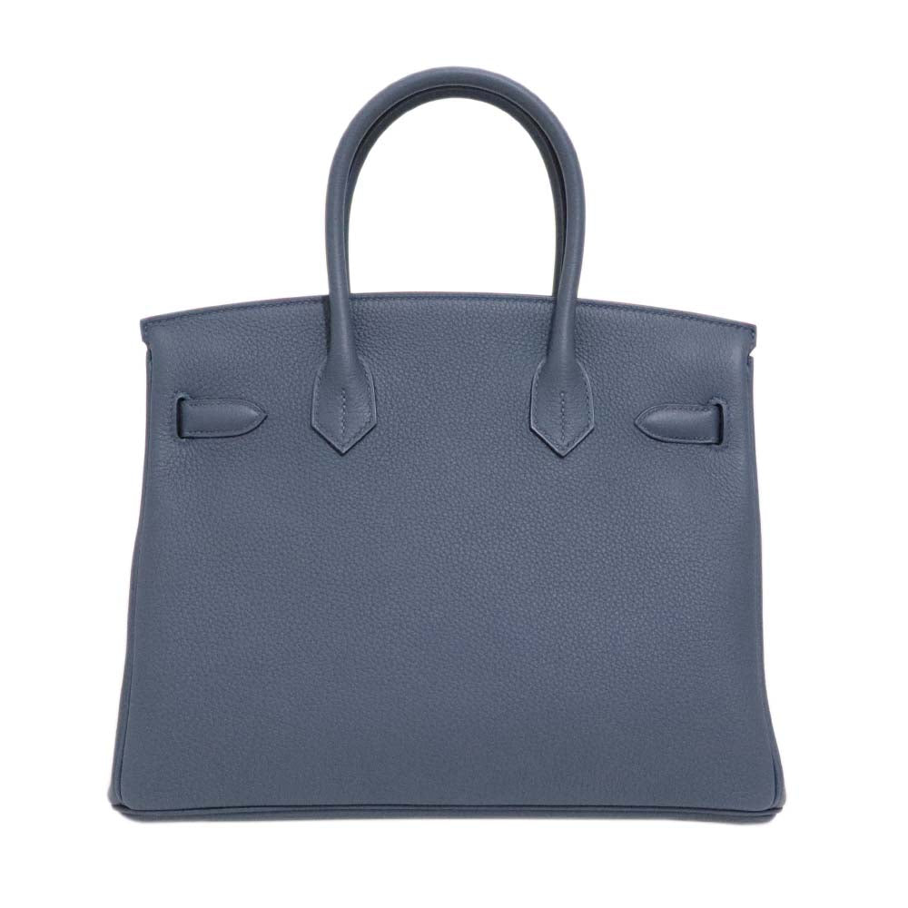 バーキン 30 ブルートンペット トゴ シルバー金具 G刻印