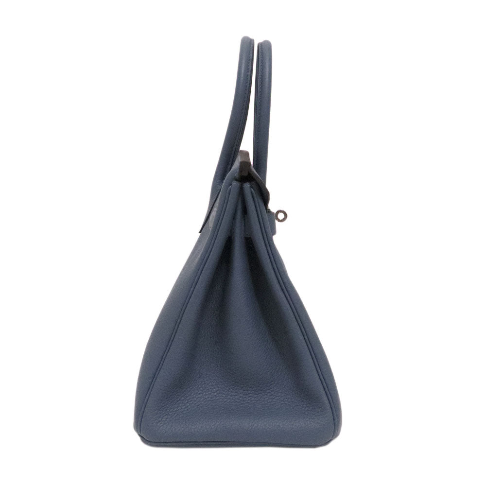 バーキン 30 ブルートンペット トゴ シルバー金具 G刻印