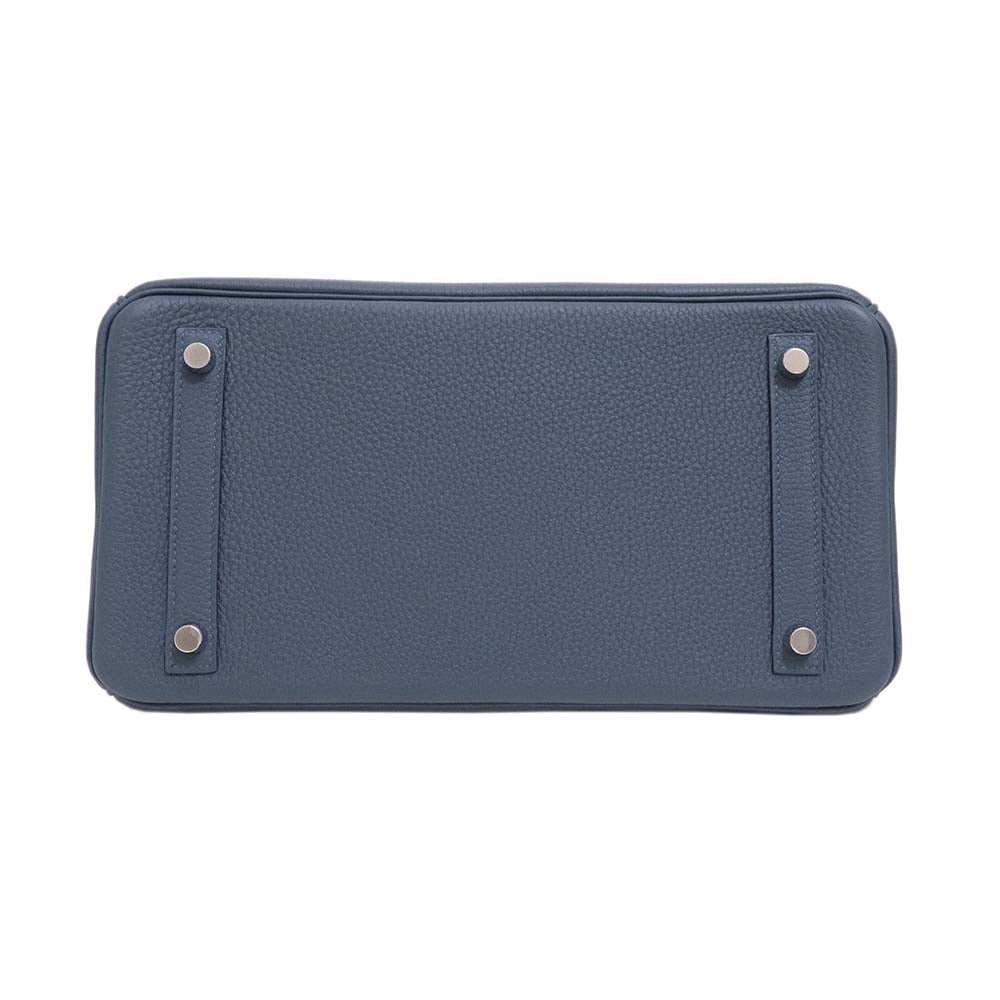 バーキン 30 ブルートンペット トゴ シルバー金具 G刻印